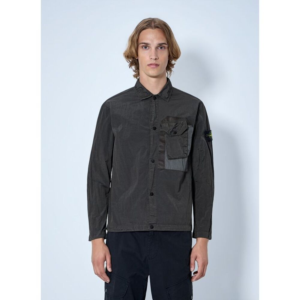 Stone Island Men Technical Overshirt With Patch Pocket
